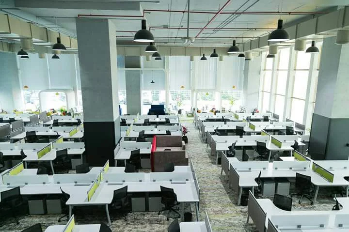 Corporate office furniture setup